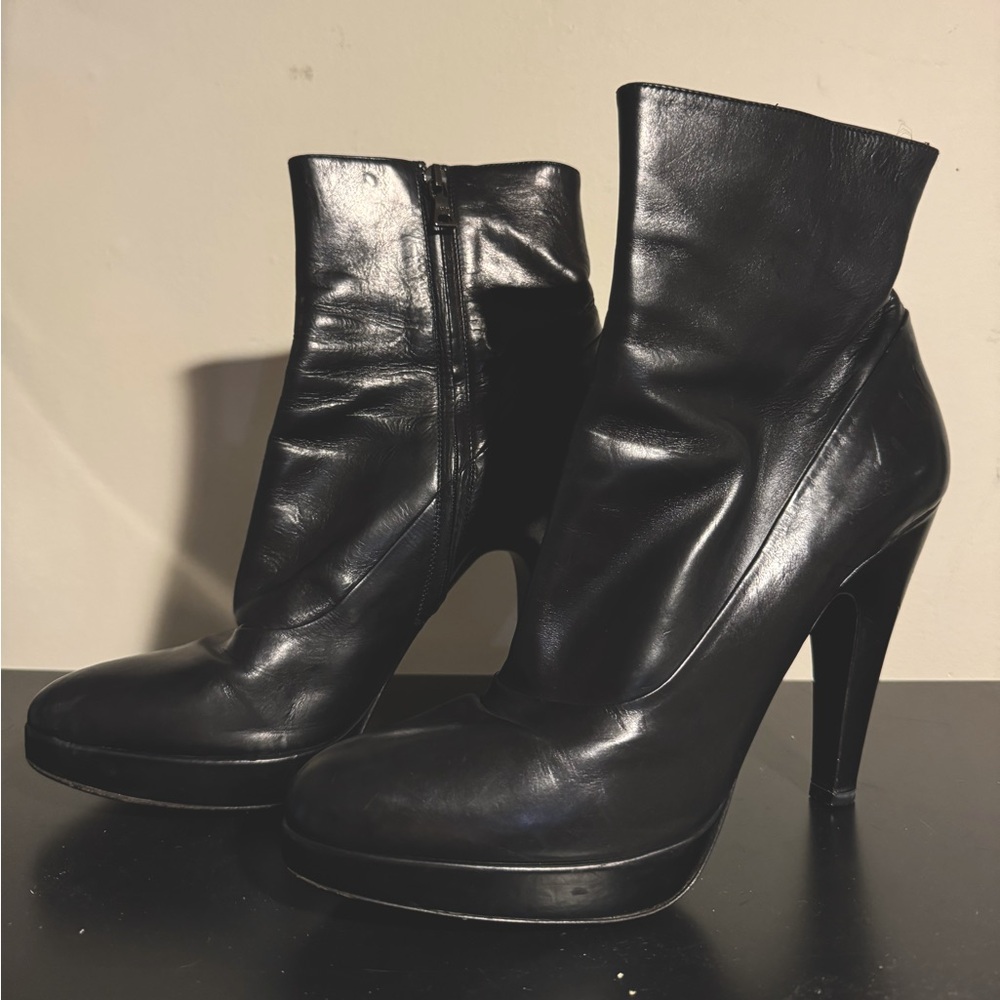 Prada Vero Cuoio platform ankle boots
